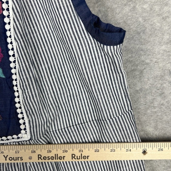 Savanna Jane Black and Blue Sleeveless V-neck Sundress🩷🩷🩷 #boho #flowy🌻🌸 - Picture 8 of 9